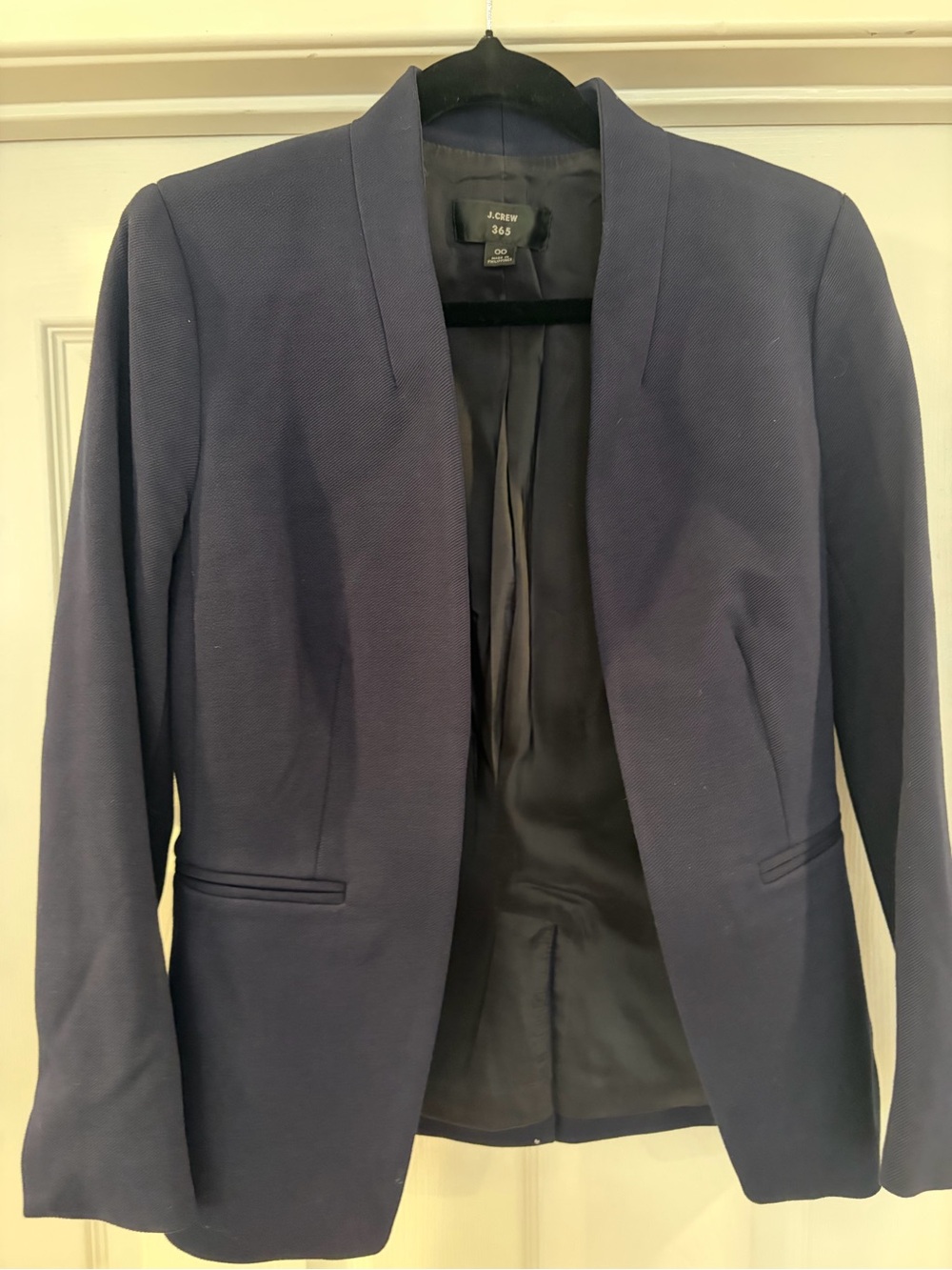 J. Crew Dark Navy Open-Front Women's Blazer